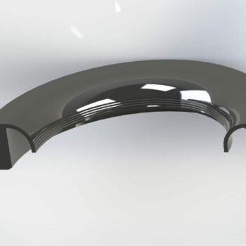 Lip seal orientation section
